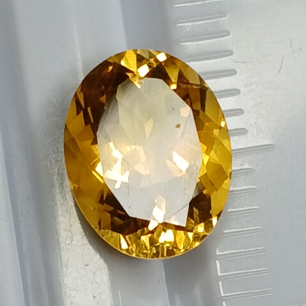 Impeccable Oval Citrine Gemstone 16x12mm